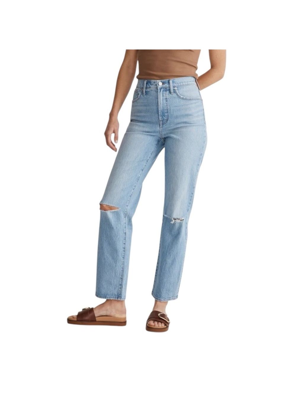 Madewell The Perfect Vintage Straight Jean In Westanna Wash Size 26